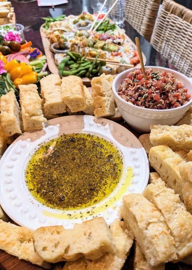How to Host a Grazing Board Dinner - bread board