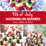 4th of july watermelon skewers