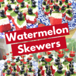 watermelon skewers with feta mint and blueberries
