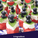 5-ingredient watermelon feta skewers