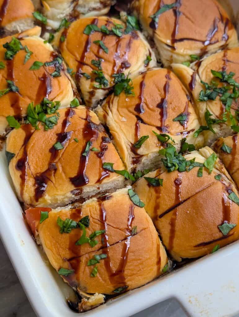 Caprese Sliders Recipe with Balsamic Glaze