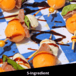 melon prosciutto skewers with mozzarella