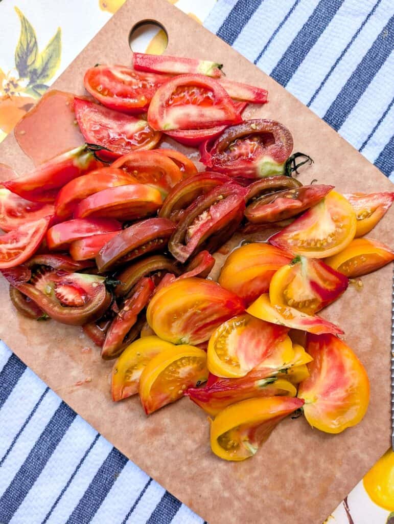 Summer heirloom tomatoes