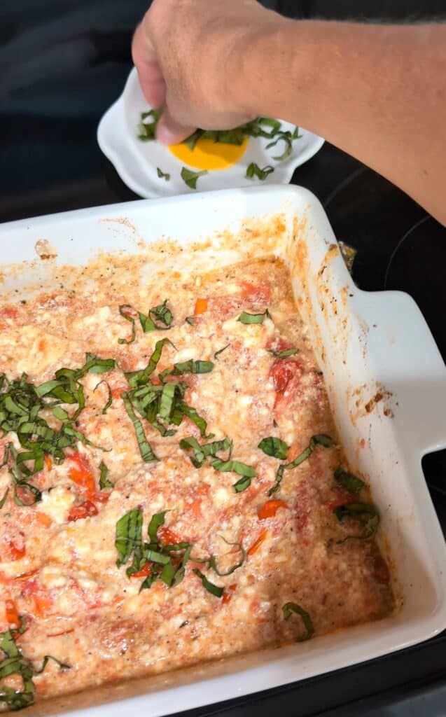 baked feta dip step 4