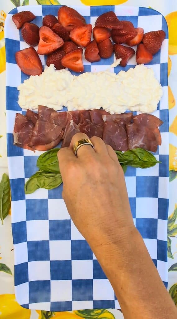 burrata board step 1