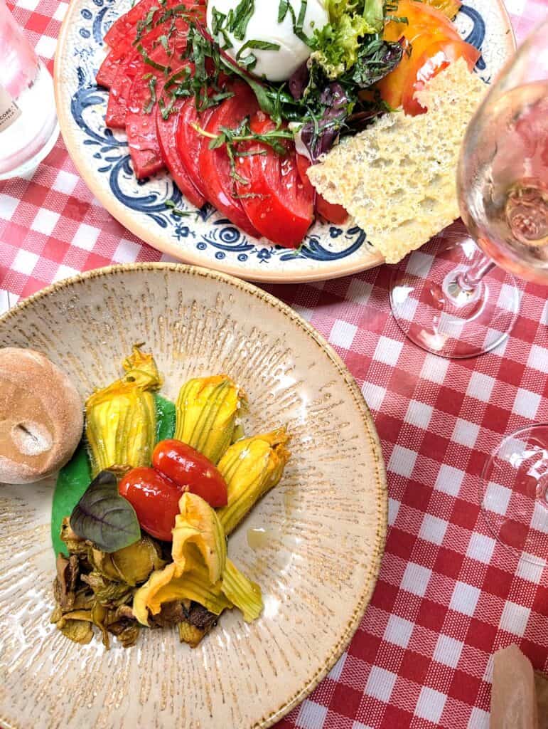 Heirloom Tomato and Burrata Salad from Antibes France