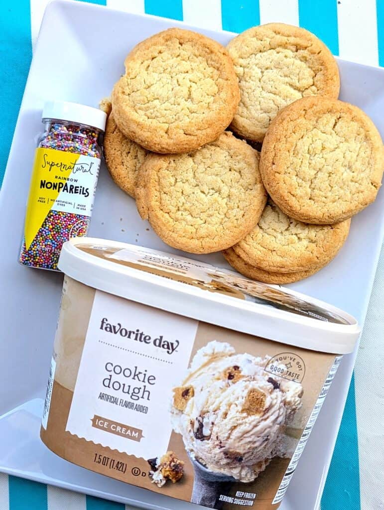 Sugar Cookie Ice Cream Sandwich ingredients