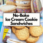 no bake ice cream cookie sandwiches