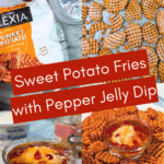 sweet potato fries with pepper jelly dip