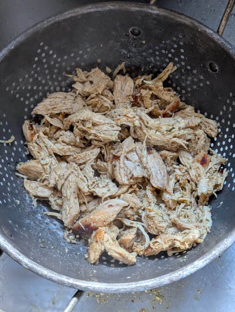 shredded chicken