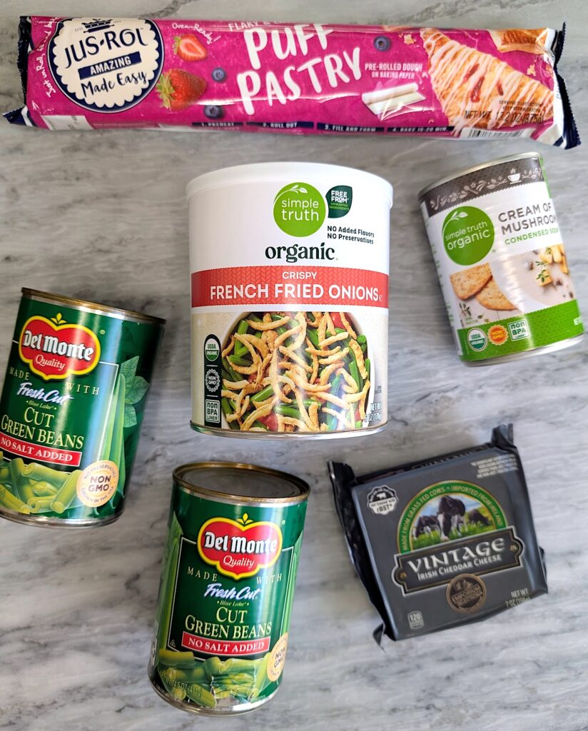 Mini Green Bean Casserole Cups Recipe ingredients