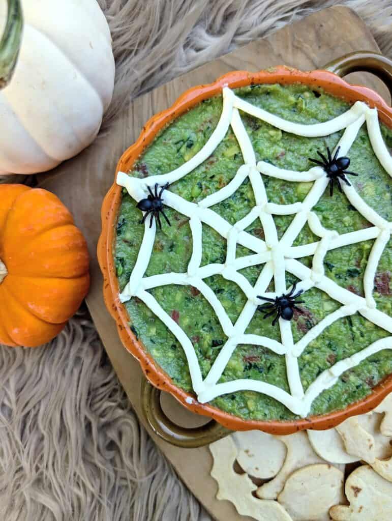 The Ultimate Halloween Guacamole with Spooky Chips