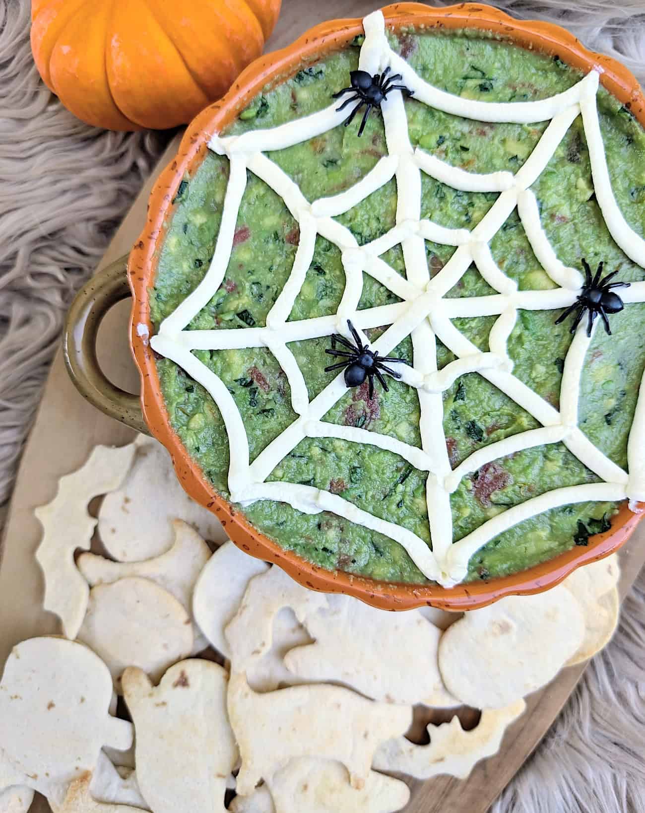 The Ultimate Halloween Guacamole with Spooky Chips