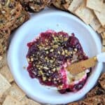 Baked Brie with Cranberry Sauce