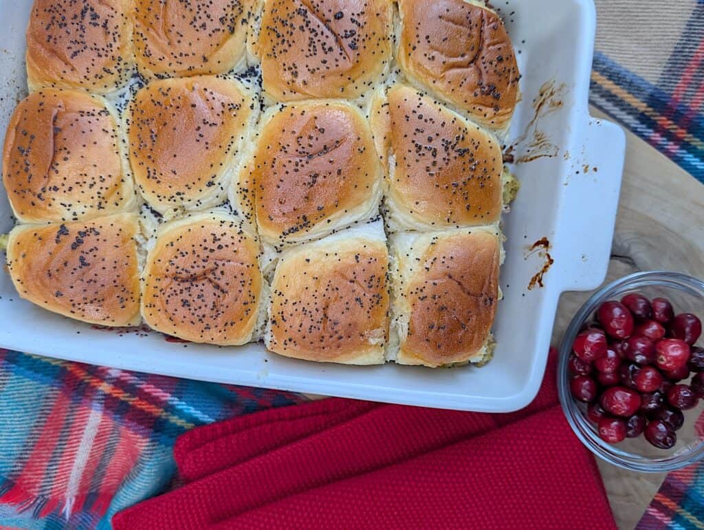 Thanksgiving Turkey Cranberry Sliders
