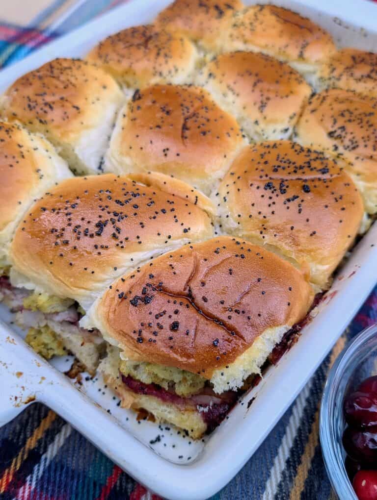 Easy Thanksgiving Turkey Cranberry Sliders Recipe
