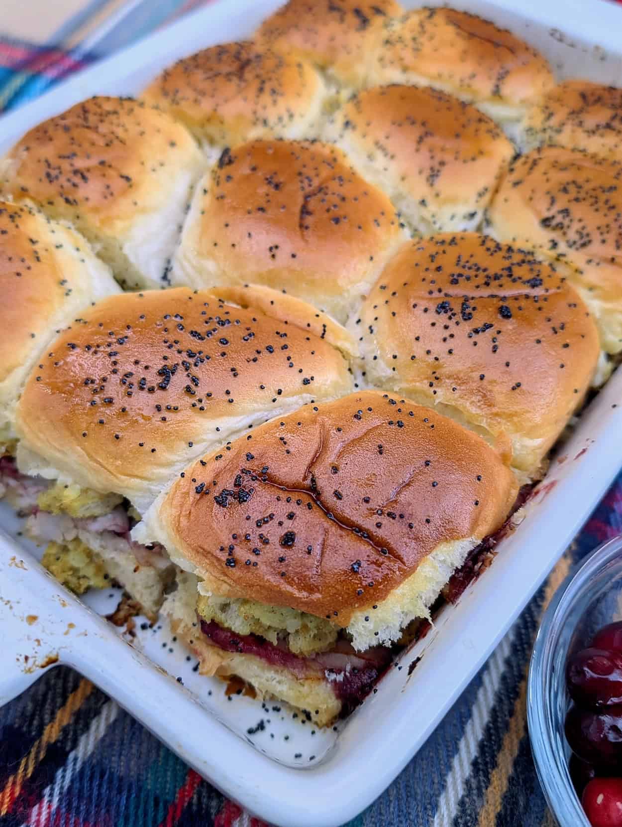 Easy Thanksgiving Turkey Cranberry Sliders Recipe