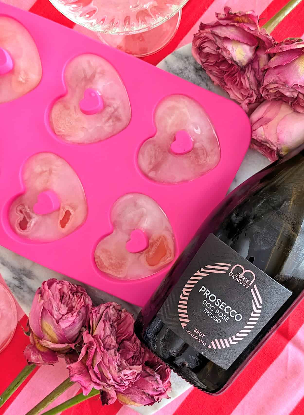 Heart Shaped Fancy Ice Cubes for Valentine&rsquo;s Day