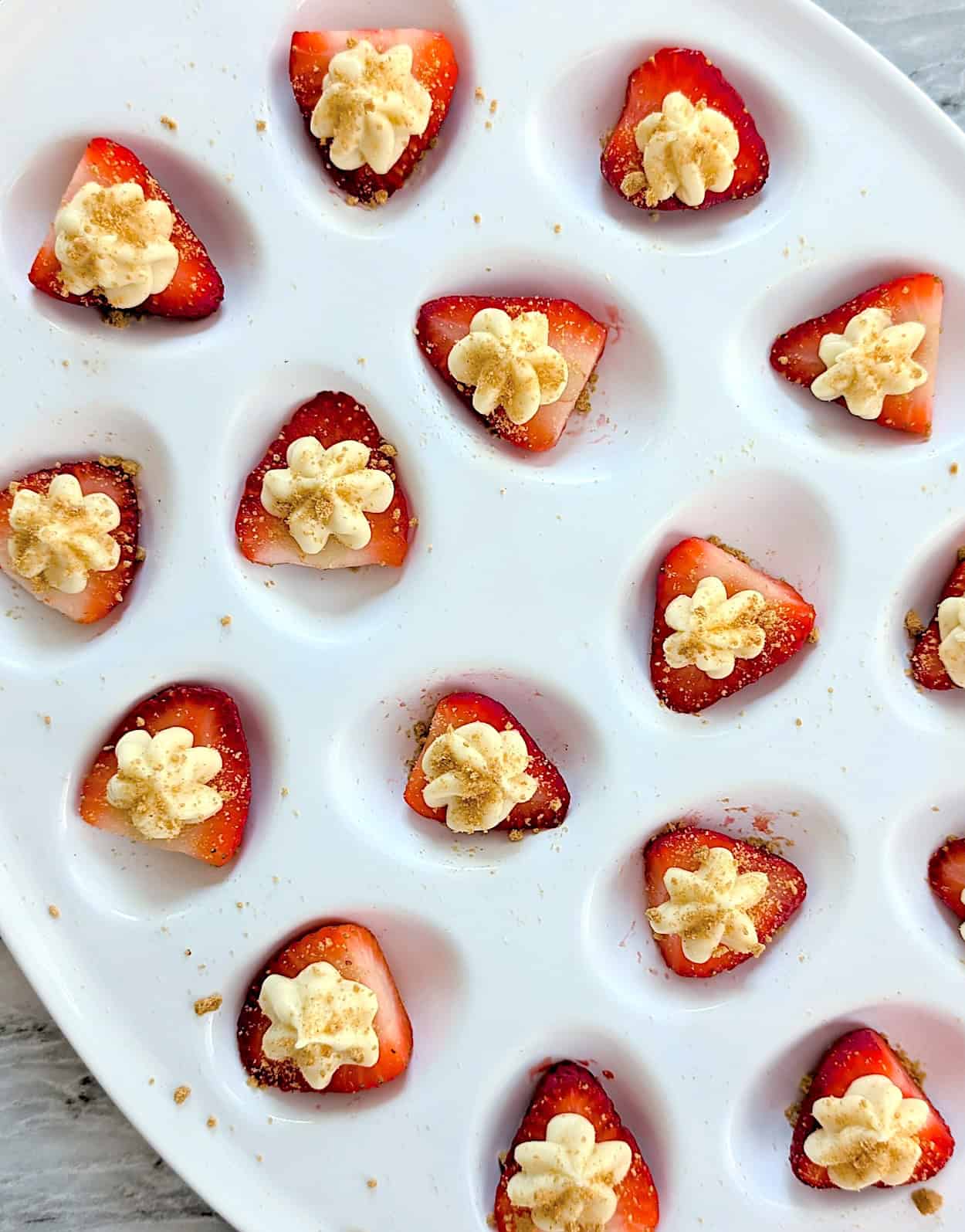 The Easiest Cheesecake Deviled Strawberries Recipe