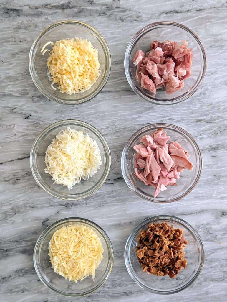 overhead shot of ingredient combinations